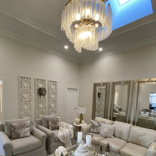 Load image into Gallery viewer, Victoria Chandelier in living room.