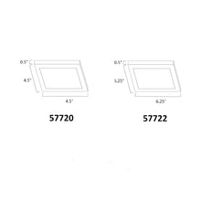 Load image into Gallery viewer, Wafer LED Flush Mount Ceiling Light - line drawing.