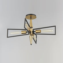 Load image into Gallery viewer, Wings Flush Mount Ceiling Light in Detail.