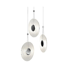 Load image into Gallery viewer, Meclisse™ Multi Light LED Pendant Light in Polished Chrome/Clear Glass (3-Light).