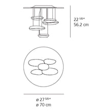 Load image into Gallery viewer, Mercury LED Pendant Light - line drawing.