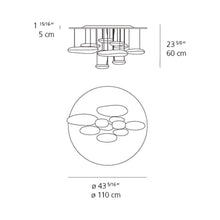 Load image into Gallery viewer, Mercury LED Pendant Light - line drawing.