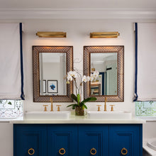 Load image into Gallery viewer, Merrick Picture Light in bathroom.