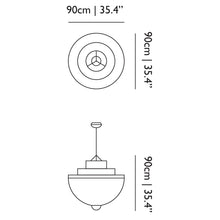 Load image into Gallery viewer, Meshmatics LED Chandelier - line drawing.