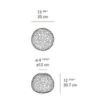 Load image into Gallery viewer, Meteorite Ceiling/Wall Light - line drawing.