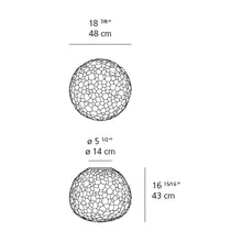 Load image into Gallery viewer, Meteorite Ceiling/Wall Light - line drawing.