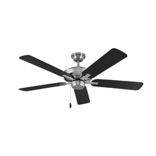 Load image into Gallery viewer, Metro Ceiling Fan in Brushed Nickel And Black.