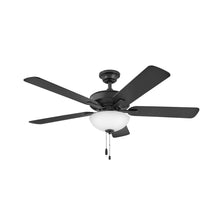 Load image into Gallery viewer, Metro Illuminated LED Ceiling Fan in Matte Black.