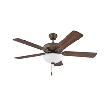 Load image into Gallery viewer, Metro Illuminated LED Ceiling Fan in Metallic Matte Bronze.