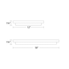 Load image into Gallery viewer, Metro LED Ceiling / Wall Light - line drawing.