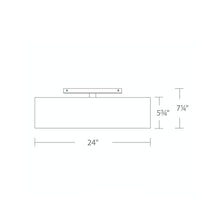 Load image into Gallery viewer, Metropolis LED Semi-Flush Mount Ceiling Light- line drawing.