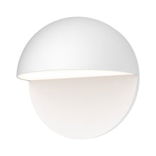 Load image into Gallery viewer, Mezza Cupola™ Outdoor LED Wall Light in Large/Textured White.