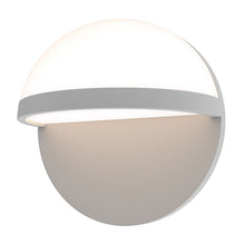 Load image into Gallery viewer, Mezza Vetro™ Outdoor LED Wall Light in Large/Textured Gray.