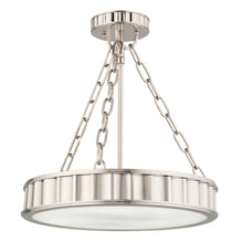 Load image into Gallery viewer, Middlebury Semi-Flush Mount Ceiling Light in Polished Nickel.