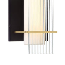Load image into Gallery viewer, Midnight Gold Outdoor LED Wall Light Detail.
