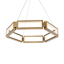 Load image into Gallery viewer, Mies LED Chandelier in Detail.