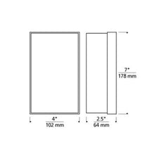 Load image into Gallery viewer, Milley LED Wall Light - line drawing.