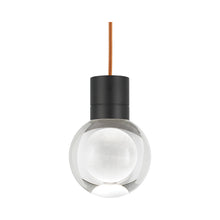 Load image into Gallery viewer, Mina 3-Light LED Pendant Light in Copper/Black.