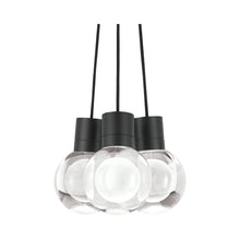 Load image into Gallery viewer, Mina 3-Light LED Pendant Light in Black.