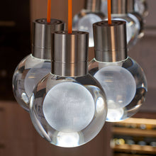 Load image into Gallery viewer, Mina 3-Light LED Pendant Light in kitchen.