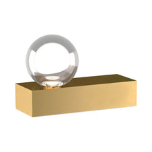 Load image into Gallery viewer, Mina LED Table Lamp in Natural Brass (Large).