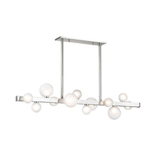 Load image into Gallery viewer, Mini Hinsdale Linear LED Pendant Light in Polished Nickel.