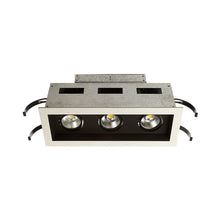 Load image into Gallery viewer, Mini Multiple Spots 3 Light LED Recessed Light Kit in Black (Remodel).