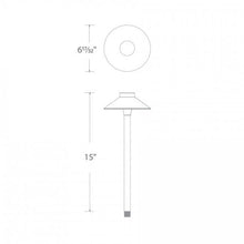 Load image into Gallery viewer, Mini Tiki LED Path Light - line drawing.