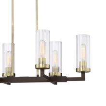 Load image into Gallery viewer, Ainsley Court Linear Pendant Light in Detail.