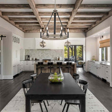 Load image into Gallery viewer, Rawson Ridge Chandelier in dining room.