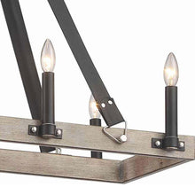 Load image into Gallery viewer, Rawson Ridge Linear Pendant Light in Detail.