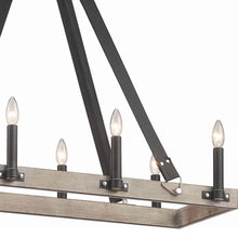 Load image into Gallery viewer, Rawson Ridge Linear Pendant Light in Detail.