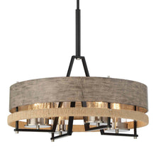 Load image into Gallery viewer, Silver Creek Drum Pendant Light in Detail.