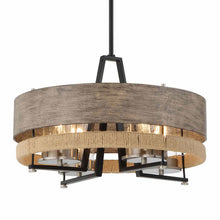 Load image into Gallery viewer, Silver Creek Drum Pendant Light in Detail.