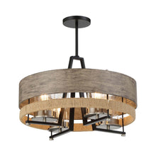 Load image into Gallery viewer, Silver Creek Drum Pendant Light in Detail.