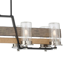 Load image into Gallery viewer, Silver Creek Linear Pendant Light in Detail.