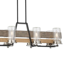 Load image into Gallery viewer, Silver Creek Linear Pendant Light in Detail.