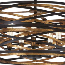 Load image into Gallery viewer, Vortic Flow Semi Flush Mount Ceiling Light in Detail.