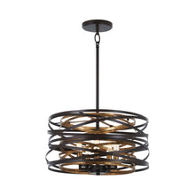 Load image into Gallery viewer, Vortic Flow Semi Flush Mount Ceiling Light in Detail.