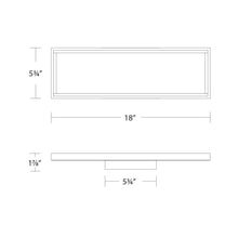 Load image into Gallery viewer, Mirror Mirror LED Bath Wall Light - line drawing.