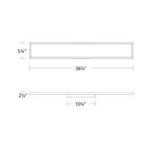 Load image into Gallery viewer, Mirror Mirror LED Bath Wall Light - line drawing.