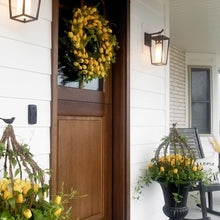 Load image into Gallery viewer, Mission Beach Outdoor Wall Sconce in Outdoor Area.