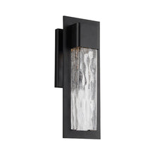 Load image into Gallery viewer, Mist Outdoor LED Wall Light in Black and Frosted.