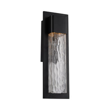Load image into Gallery viewer, Mist Outdoor LED Wall Light in Medium/Black.