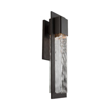 Load image into Gallery viewer, Mist Outdoor LED Wall Light in Large/Bronze.