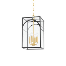 Load image into Gallery viewer, Addison Pendant Light in Aged Brass/Textured Black (Small).