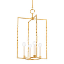 Load image into Gallery viewer, Adelaide Pendant Light in Vintage Gold Leaf (Large).