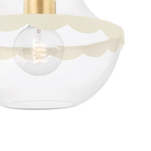 Load image into Gallery viewer, Alaina Semi Flush Mount Ceiling Light in Detail.