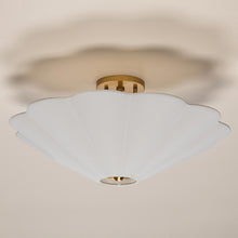 Load image into Gallery viewer, Alana Semi Flush Mount Ceiling Light in Detail.