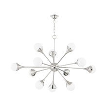 Load image into Gallery viewer, Ariana LED Chandelier in Polished Nickel.